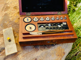 Vintage Arthur H Thomas Jewelers Weights Kit Made In Germany Original Wood Box