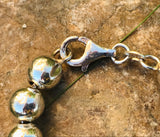 Vintage Signed JCM Italy Round Beads Sterling Silver 925 Beaded Bracelet 8.4g