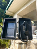 Vintage Allen Tel Cast Aluminum Industrial Emergency Outdoor Call Box Telephone