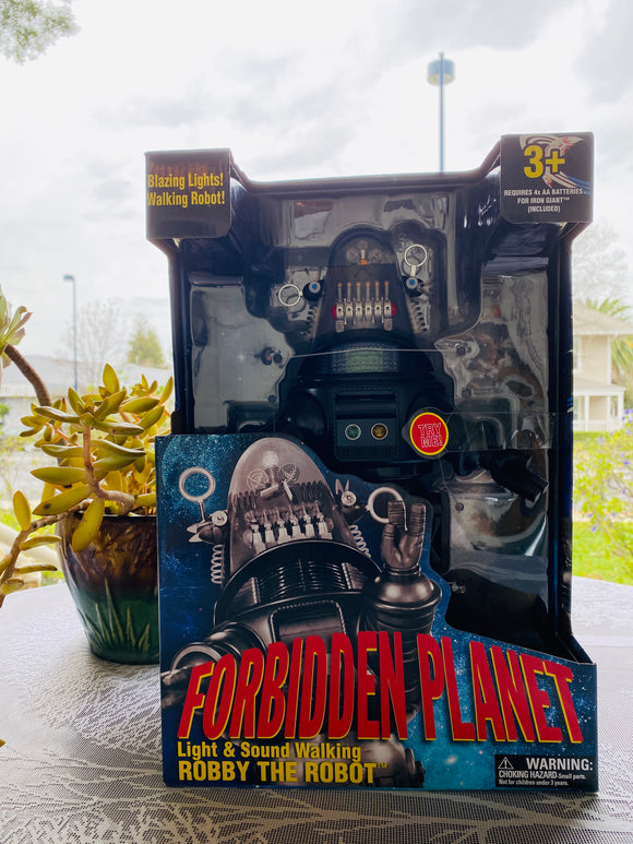 New Forbidden Planet Robby The Robot Electric Light Sound Walking Action Figure