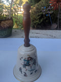 Norman Rockwell Fine China Gorham Loves Harmony 1975 Bell Wood Handle Vintage