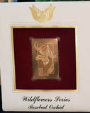 Uncirculated Wildflower Series 22k Gold Foil Replica Collectable Stamps Lot of 3