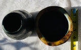Artisan Signed RML Richard Lincoln Pottery Hand Made Clay Pot Art Vase Set Vases
