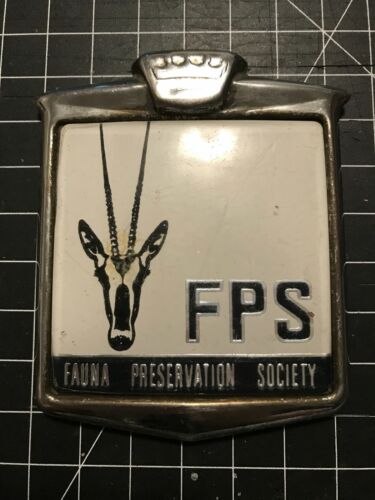 Fauna Preservation Society Car Badge