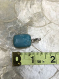 Vintage Sterling Silver Signed 925 Blue Stone Pendant