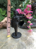 Antique Bronze Hindu Temple Devi Figurine Vintage Sculpture Folk Tribal Statue