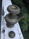 Antique Rare Brass Relief Chinese Buddha Inscription Vessle Tea Pot
