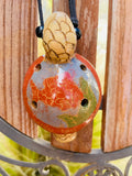 Cabo San Lucas Hand Made Turtle Ocarina Flute Musical Necklace Adjustable