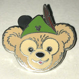 PETER PAN Duffy's Hats Teddy Bear Green Hat 2013 Hidden Mickey Disney Pin 94937