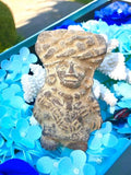 Pre-Columbian Mayan Aztec Design Clay Stone Human Figure Handmade Folk Art