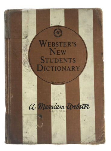 Vintage 1969 Webster's New Students Dictionary American Book Company