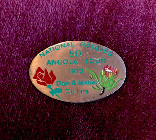 National Rallies 50 Angola Tour 1973 Car Badge