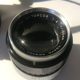 UV Topcor 1:4 F=100mm Photography Lens With Case Japan