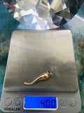 18k Gold 750 Cornicello Italian Horn Pendant Charm 4 Grams