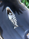 Vintage Taxco Sterling Silver Fish Bone Skeleton Brooch Pin Articulate Mexico