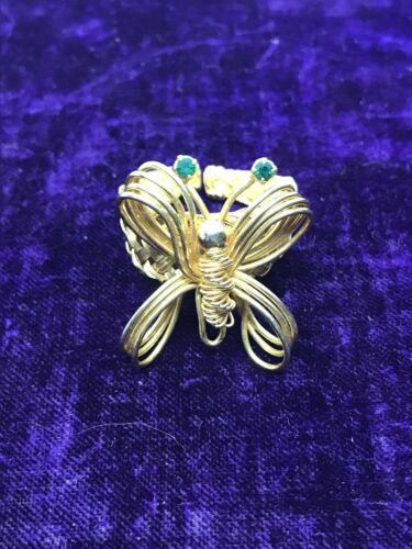 Vintage Mapes Woven Butterfly Ring