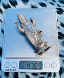 Antique Sterling Silver Spiritual Hindu Shiva Deity Idol Relic Statue 47.69 g