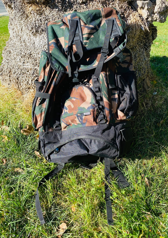Western Pack Camouflage Hiking Backpacking Large Backpack Camo Travel Unisex Bag