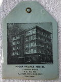 Niger Palace Hotel Thorburn Avenue Original Vintage Luggage Label