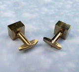 Vintage Sara Coventry Goldtone Cubic Cufflinks