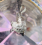 Sterling Silver Signed 925 Noah’s Ark Animal Lion Giraffe Elephant Charm Pendant