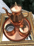 Stunning Vintage 4pc ODI NT SOLID COPPER TEA COFFEE SET