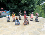 Very Rare Tribal Santarama Miniland Johannesburg Hand Painted Metal Figurines 8