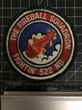 The Fireball Squadron Fightin’ 522 ND Velcro Patch