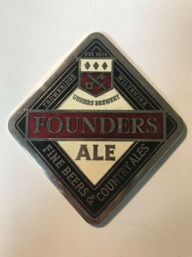 Ushers Brewery Founders Ale Fine Beers And Country Ales Metal Plaque