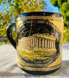 Adis 24k Gold Trim Handmade in Greece From Athens With Love Coffee Mug Cup