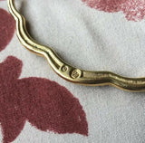 Vintage Swarovski Swan Logo Pale Crystal Gold Plated Necklace