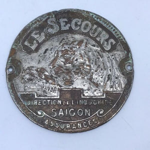 Le Secours Direction De L’Indochine Saigon Assurances Car Badge