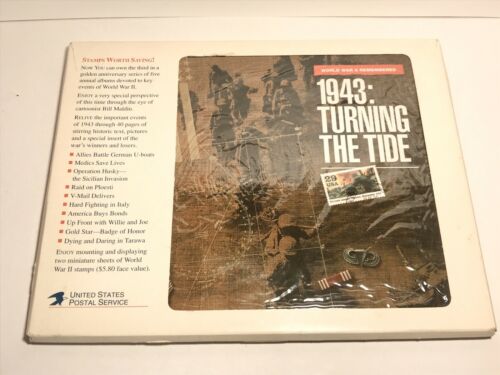 WWII Remembered 1943: Turning the Tide Mint Stamp Set Collection Item #8843 MNH