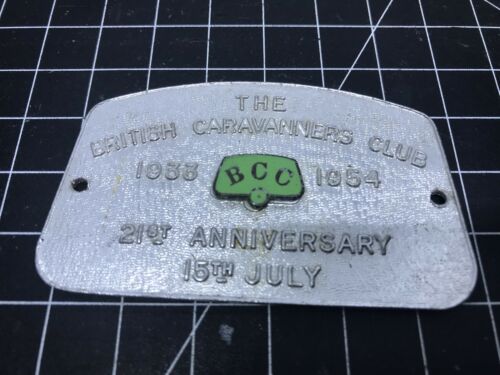 The British Caravanners Club 21st Anniversary Car Badge