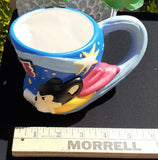 1997 Mighty Mouse Full Relief Collectible Mug by Terrytoons in Cartoon Style Box
