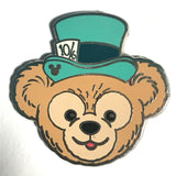 MAD HATTER Duffy's Hats Teddy Bear Hat 2013 Hidden Mickey Disney Pin 95121