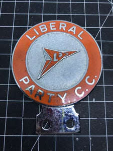 Liberal Party C.C. Car Badge