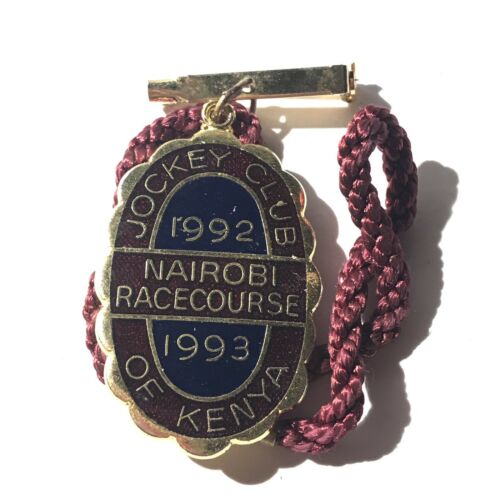 Jockey Club Of Kenya Nairobi Racecourse 1992-1993 Badge #187