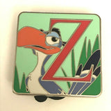 2015 Disney Parks Alphabet Mystery Trading Pin Letter Z ZAZU from The Lion King