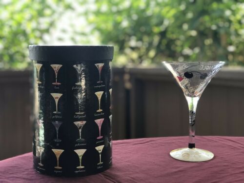 Lolita the Divorce Martini Collection “Divorce-tini” Recipe Glass in Box