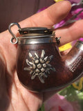 Vintage Swiss Made Hand Crafted Wood Bruyere Garantie Wood Smoking Pipe