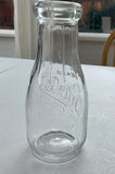 Weaver Quality Blue Ribbon Products Milk Jug One Pint Jug Jar Bottle Glass