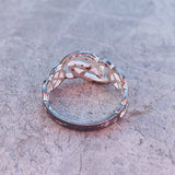 Vintage Sterling Silver 925 Ornate Celtic Knot Design Ring Size 6