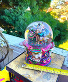 Three Jays Mardi Gras Masquerade Musical Battery Operated Snow Glitter Globe