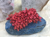 Vintage Artisan Handcrafted Beaded Red Coral Bracelet