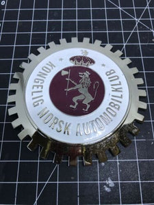 Kongelig Norsk Automobilklub Reproduction Car Badge