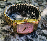 Hamilton 11 Jewels Ladies Quartz Watch 1/20 10KT Gold Filled Tops (WORKS!)