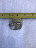 Vintage JJ Pewter I'm having a Good / Bad Day Moveable Spinning Brooch Pin