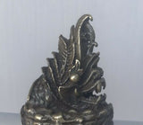 Antique High Relief 3D Brass Dragon Rajasthan India Ring Size 10