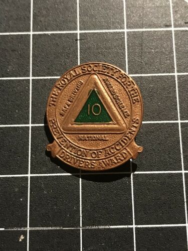 The Royal Society For The Prevention Of Accidents Drivers Award Pin